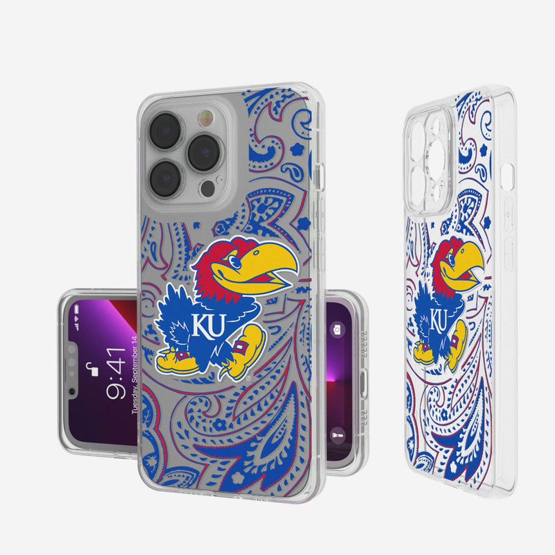 University of Kansas Jayhawks Paisley iPhone Clear Phone Case