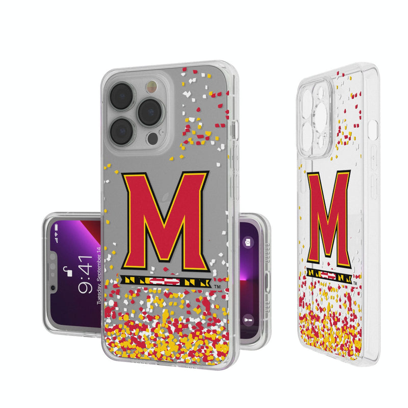 University of Maryland Terrapins Confetti iPhone Clear Phone Case