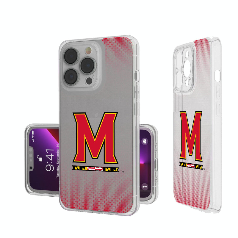 University of Maryland Terrapins Linen iPhone Clear Phone Case