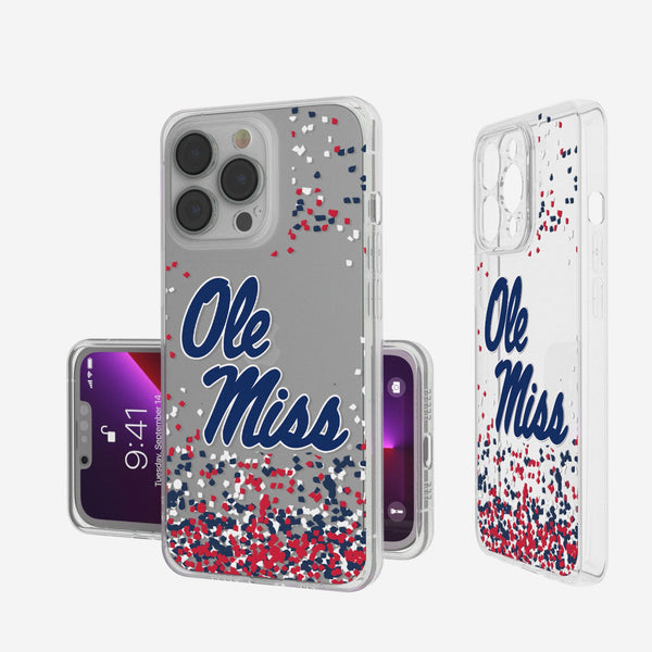 University of Mississippi Rebels Confetti iPhone Clear Phone Case