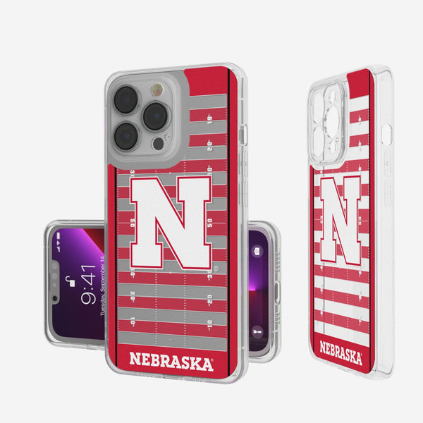 University of Nebraska Huskers Block N Field iPhone Clear Phone Case