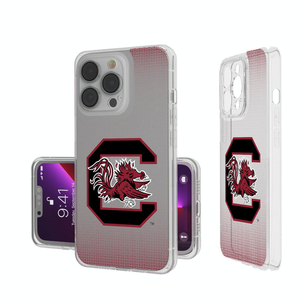 University of South Carolina Gamecocks Linen iPhone Clear Phone Case