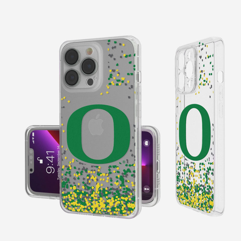 University of Oregon Ducks Confetti iPhone Clear Phone Case