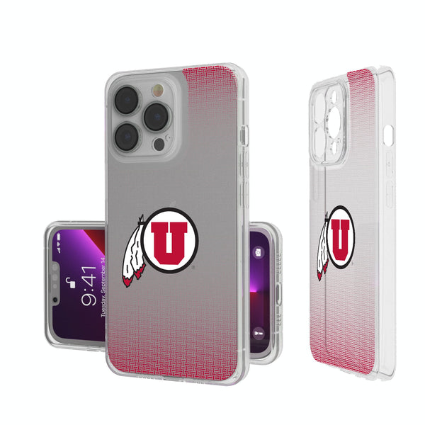 University of Utah Utes Linen iPhone Clear Phone Case