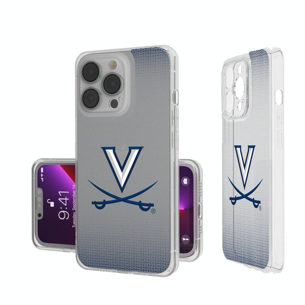 University of Virginia Cavaliers Linen iPhone Clear Phone Case