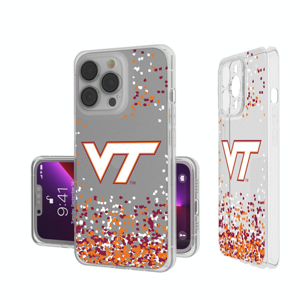 Virginia Tech Hokies Confetti iPhone Clear Phone Case