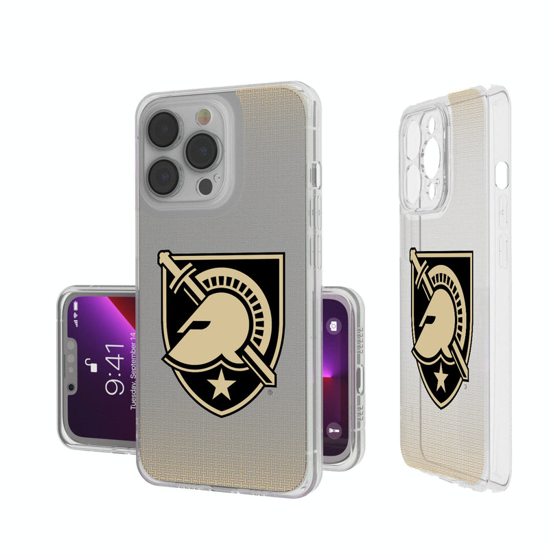 United States Military Academy Black Knights Linen iPhone Clear Phone Case