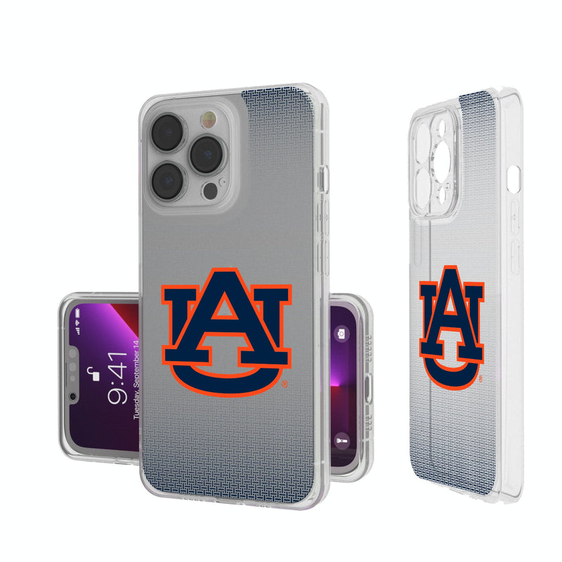 University of Auburn Tigers Linen iPhone Clear Phone Case