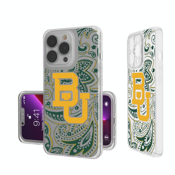 Baylor University Bears Paisley iPhone Clear Phone Case