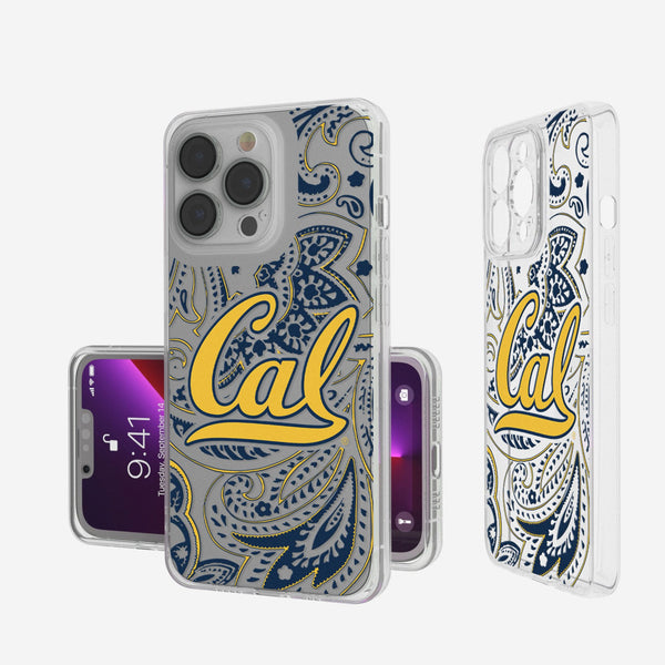 University of California Berkeley Golden Bears Paisley iPhone Clear Phone Case