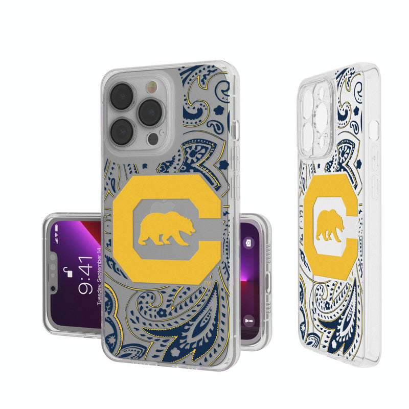 University of California Berkeley Golden Bears Paisley iPhone Clear Phone Case