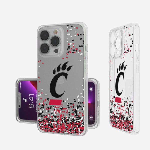 University of Cincinnati Bearcats Confetti iPhone Clear Phone Case