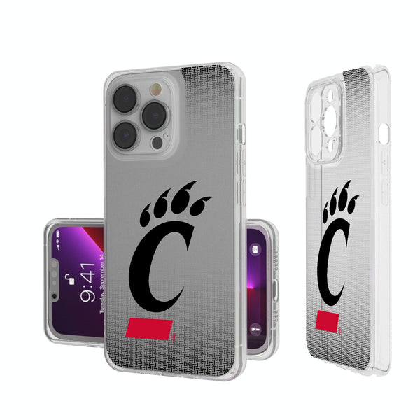 University of Cincinnati Bearcats Linen iPhone Clear Phone Case