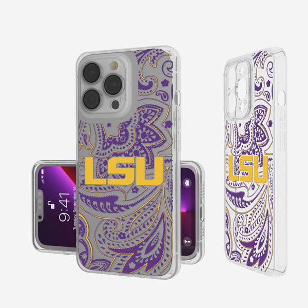 Louisiana State University Tigers Paisley iPhone Clear Phone Case