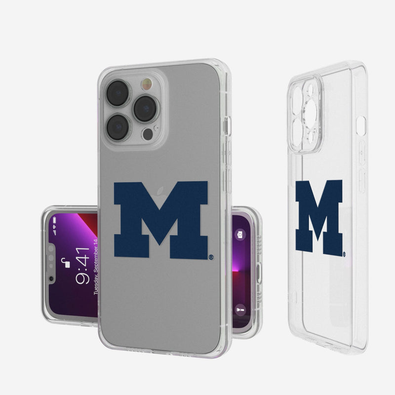 University of Michigan Wolverines Insignia iPhone Clear Phone Case