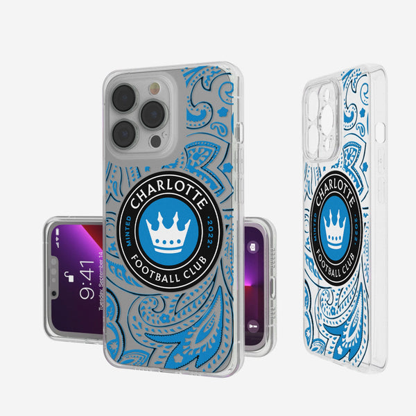 Charlotte FC  Paisley iPhone Clear Phone Case