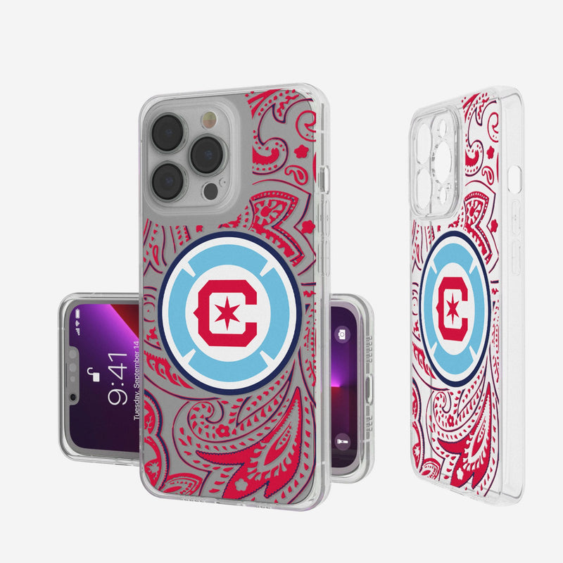 Chicago Fire  Paisley iPhone Clear Phone Case