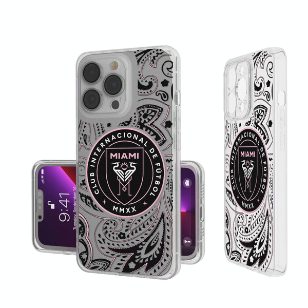 Inter Miami CF  Paisley iPhone Clear Phone Case