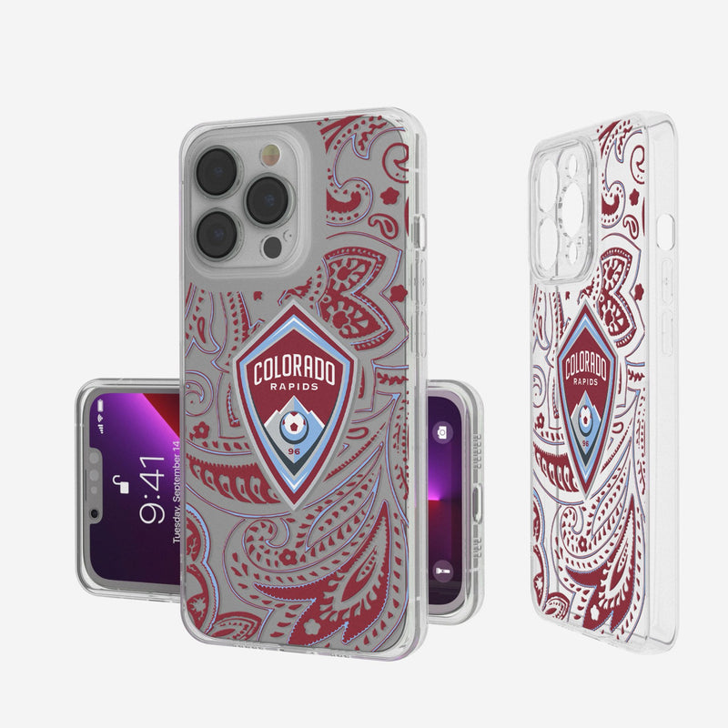 Colorado Rapids  Paisley iPhone Clear Phone Case