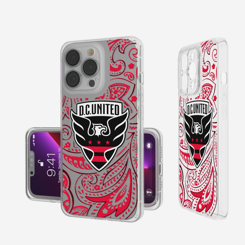 DC United  Paisley iPhone Clear Phone Case