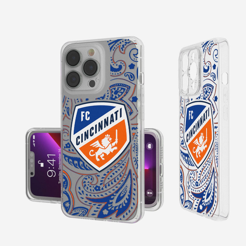 FC Cincinnati  Paisley iPhone Clear Phone Case