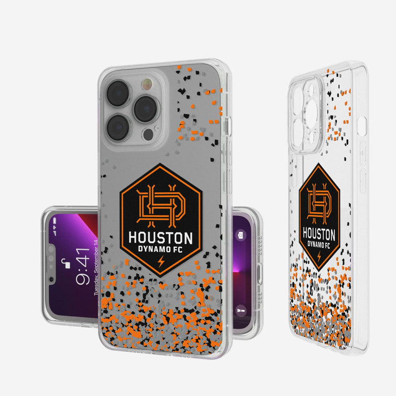 Houston Dynamo  Confetti iPhone Clear Phone Case