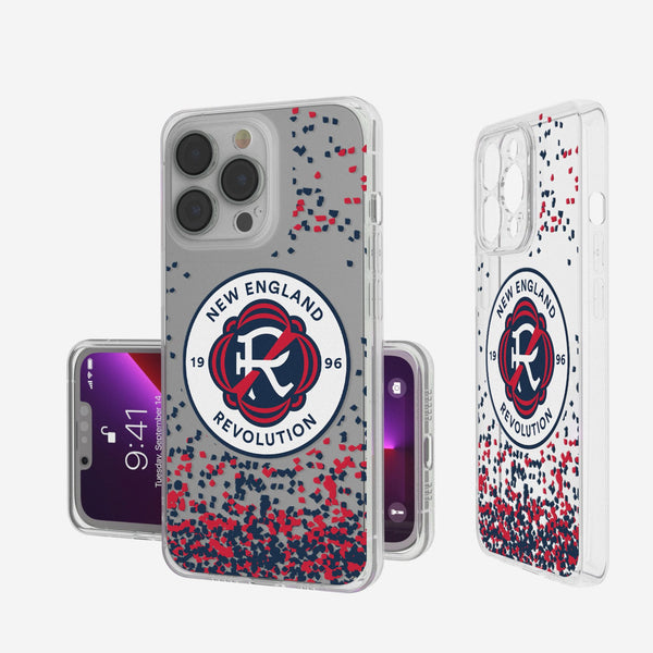 New England Revolution  Confetti iPhone Clear Phone Case