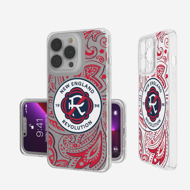 New England Revolution  Paisley iPhone Clear Phone Case