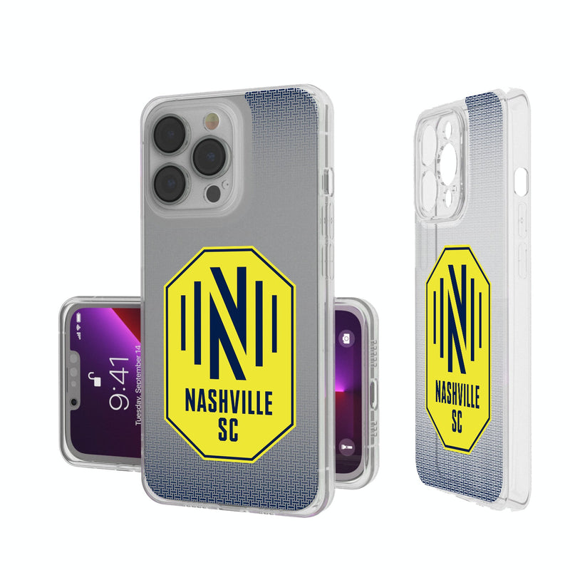 Nashville SC  Linen iPhone Clear Phone Case