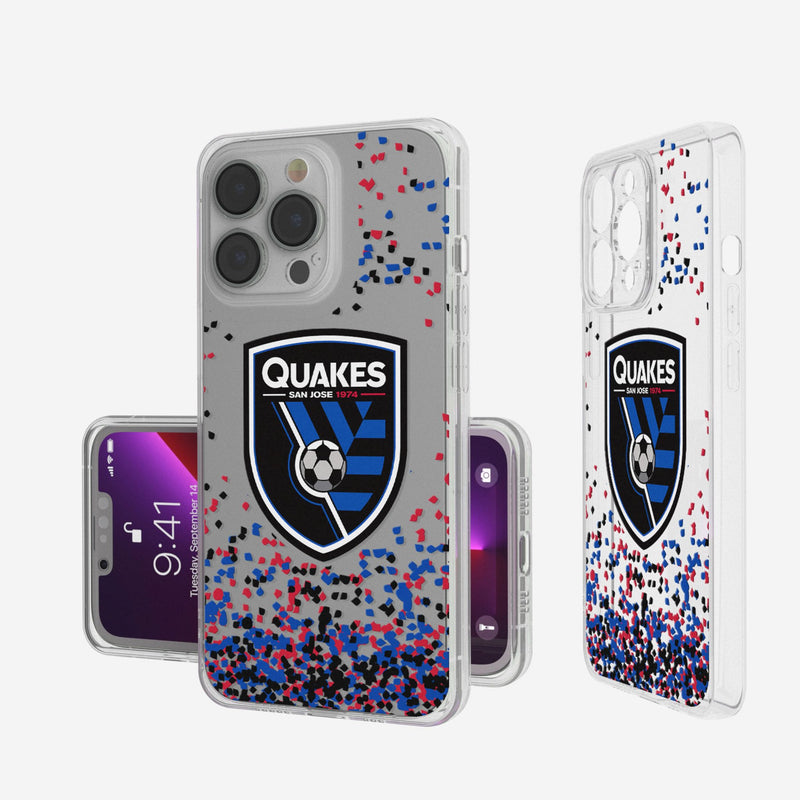 San Jose Earthquakes   Confetti iPhone Clear Phone Case