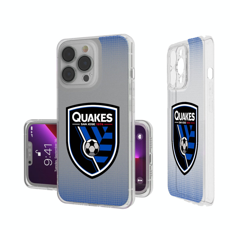 San Jose Earthquakes   Linen iPhone Clear Phone Case