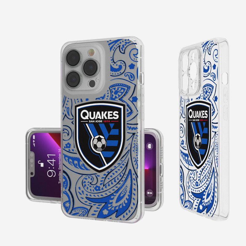 San Jose Earthquakes   Paisley iPhone Clear Phone Case