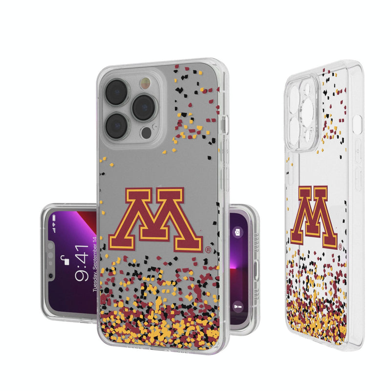 University of Minnesota Golden Gophers Confetti iPhone Clear Phone Case