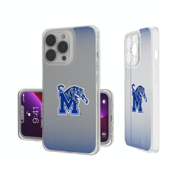 University of Memphis Tigers Linen iPhone Clear Phone Case