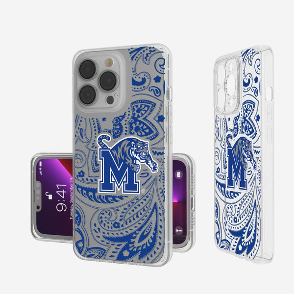 University of Memphis Tigers Paisley iPhone Clear Phone Case