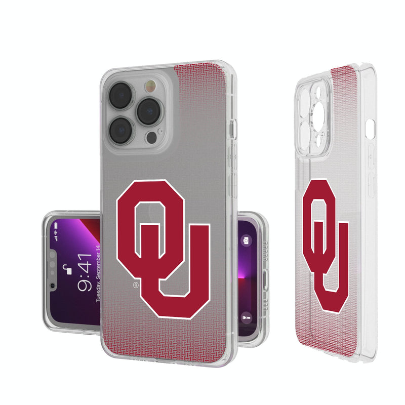 University of Oklahoma Sooners Linen iPhone Clear Phone Case