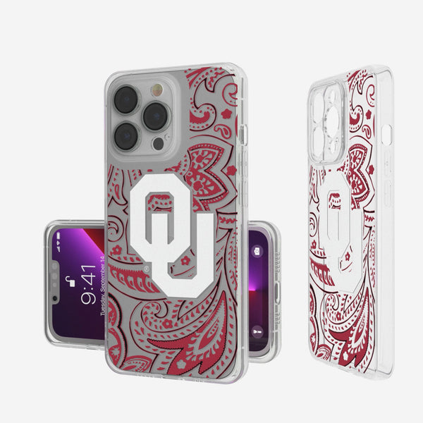 University of Oklahoma Sooners Paisley iPhone Clear Phone Case