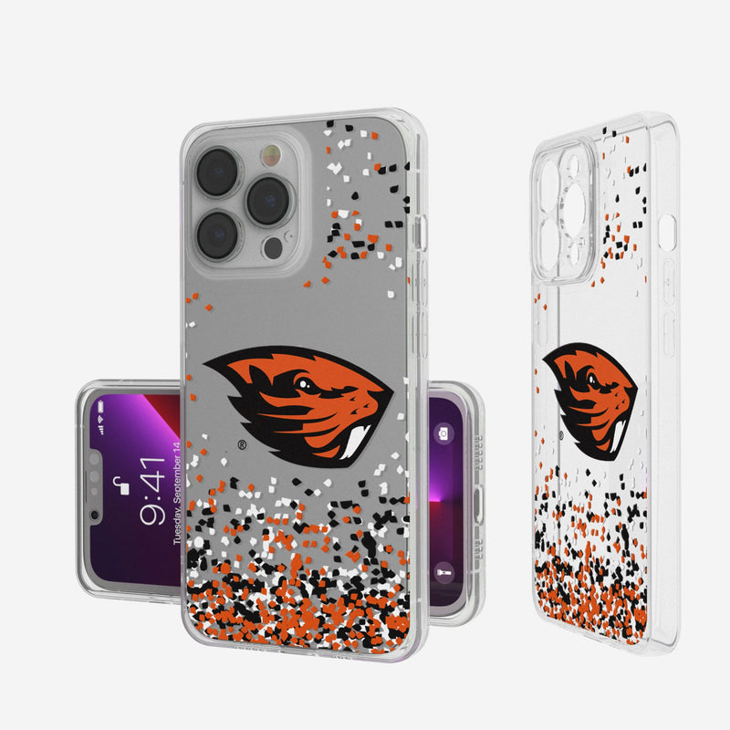 Oregon State University Beavers Confetti iPhone Clear Phone Case