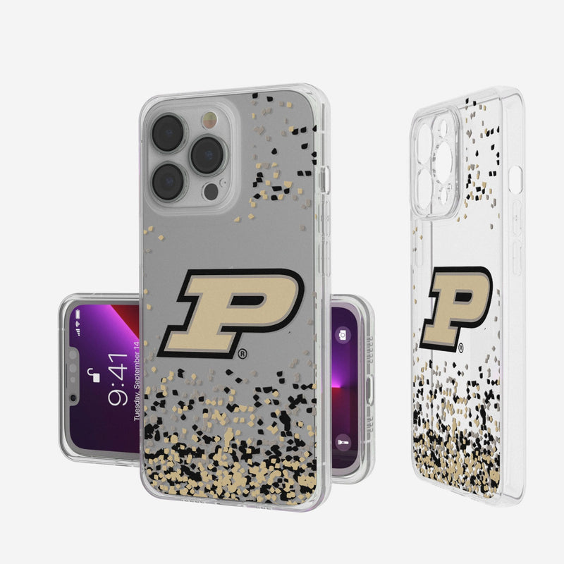 Purdue University Boilermakers Confetti iPhone Clear Phone Case