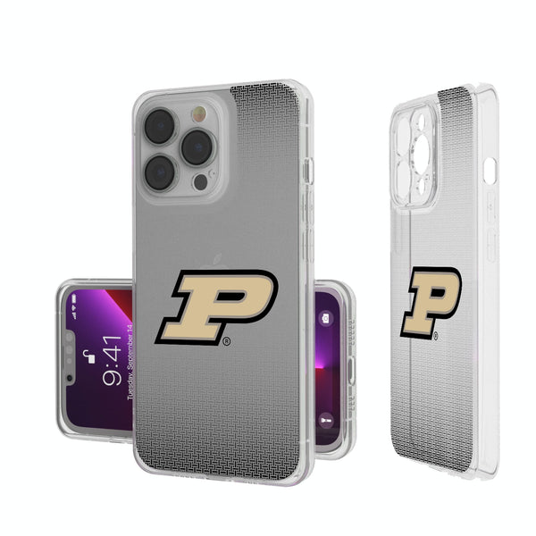 Purdue University Boilermakers Linen iPhone Clear Phone Case