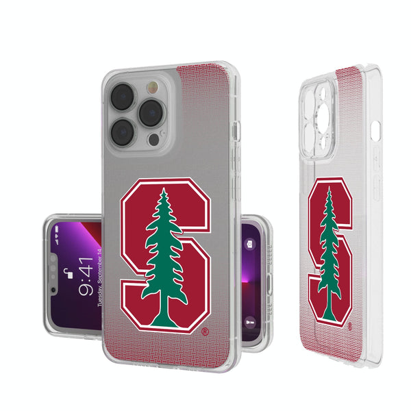 Stanford University Cardinal Linen iPhone Clear Phone Case