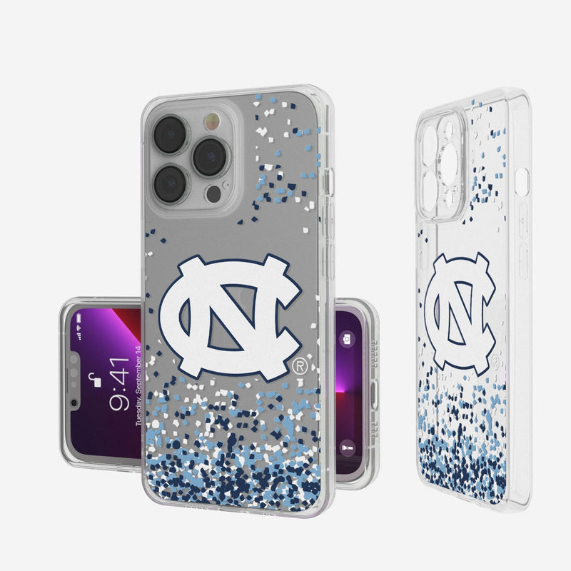 University of North Carolina Tar Heels Confetti iPhone Clear Phone Case