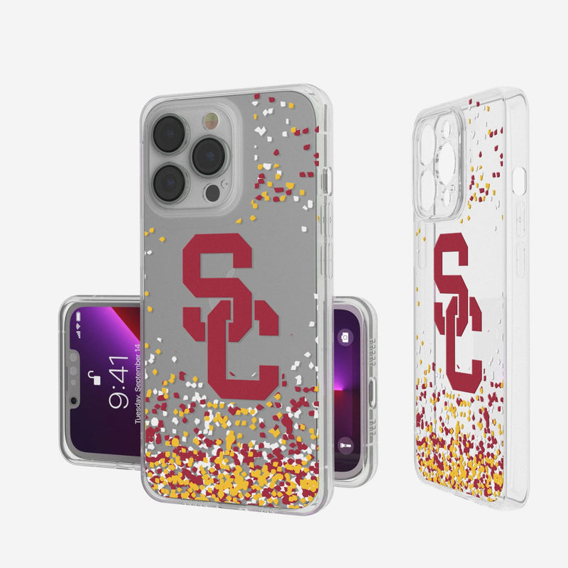 University of Southern California Trojans Confetti iPhone Clear Phone Case