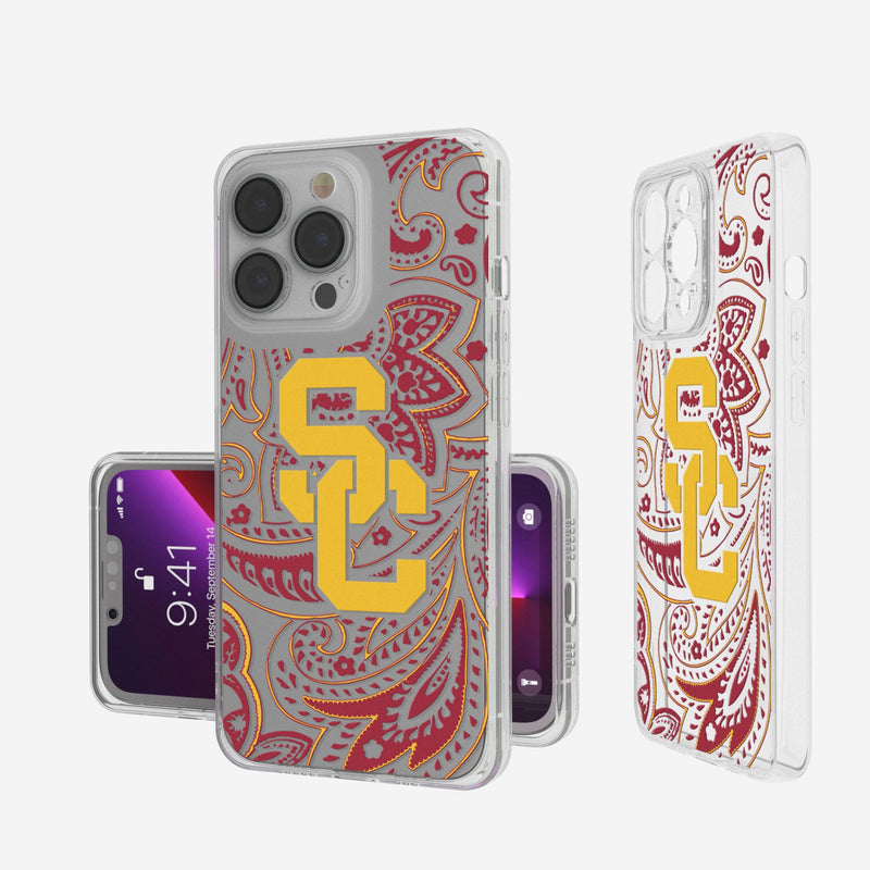 University of Southern California Trojans Paisley iPhone Clear Phone Case