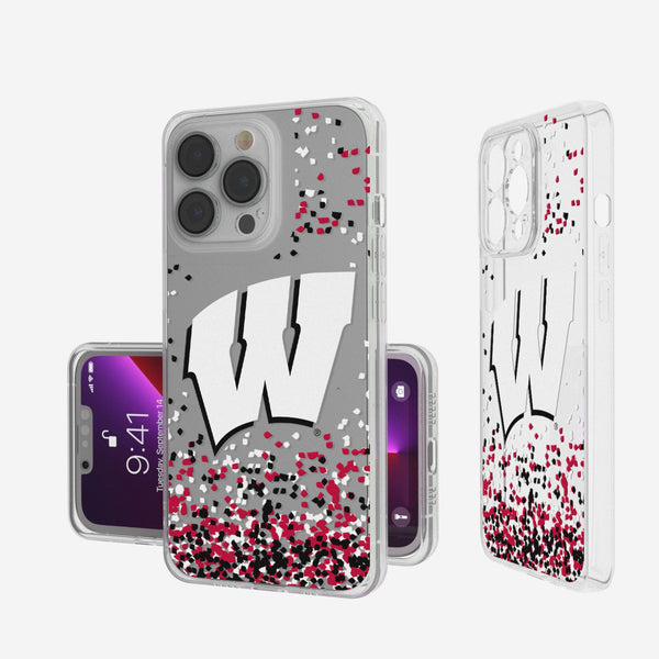 University of Wisconsin Badgers Confetti iPhone Clear Phone Case