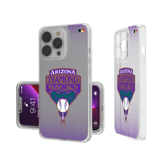 Arizona Diamondbacks 1999-2006 - Cooperstown Collection Linen iPhone Clear Phone Case