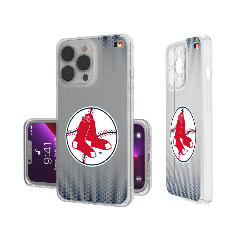 Boston Red Sox 1970-1975 - Cooperstown Collection Linen iPhone Clear Phone Case