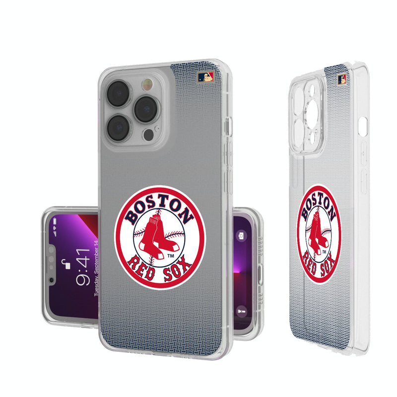 Boston Red Sox 1976-2008 - Cooperstown Collection Linen iPhone Clear Phone Case