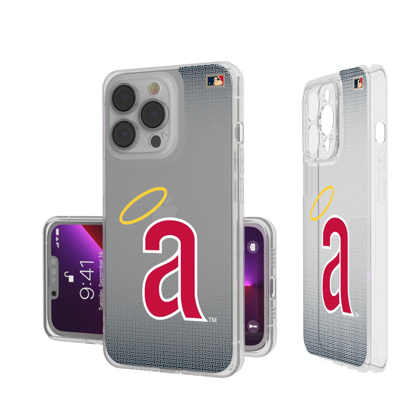 LA Angels 1971 - Cooperstown Collection Linen iPhone Clear Phone Case