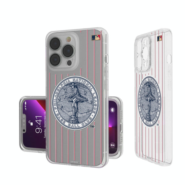 Philadelphia Phillies 1915-1943 - Cooperstown Collection Pinstripe iPhone Clear Phone Case